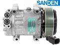 OE Sanden Compressor SD7H15 - 133mm, 8 Groove Clutch, 24 Volt