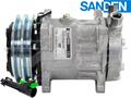 OE Sanden Compressor SD7H15 - 125mm, 2 Groove Clutch 12V