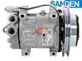 OE Sanden Compressor SD7H15 - 169mm, 1 Groove Clutch 12V