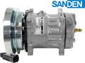 OE Sanden Compressor SD7H15 - 152mm, 1 Groove Clutch 24V