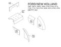 Ford/New Holland 700 Series Lower Cab Kit - Black