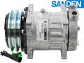 OE Sanden Compressor SD7H15 - 125mm, 2 Groove Clutch 12V