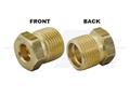 #8 Brass Braze on Male Insert O-Ring Nut, 3/8 Tube