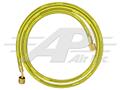 36 Yellow R134a Charging Hose with Automatic Shut-Off, 1/2 ACME Female X 1/2 ACME Female