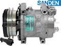 OE Sanden Compressor SD7H13 - 125mm, 1 Groove Clutch 24V