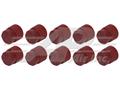 8mm Red High Side R134a Service Cap, Standard Flow Charge Fittings - 10 Pack
