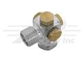 # 8 O-Ring Service Valve With # 8 Male O-Ring With Four 3/8 x 24 Female Ports