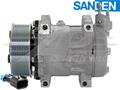 OE Sanden Compressor SD7H15 - 119mm, 10 Groove HD Clutch, 12V