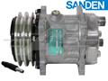 OE Sanden Compressor SD7H13 - 125mm, 2 Groove Clutch 12V