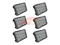 6 LED Flood Beam Lights, 4 X 6.5, Case/IH