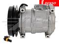 OE Denso Compressor 10PA17C - 146mm, 1 Groove Clutch, 12V