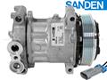 OE Sanden Compressor SD7H15 - 132mm, 6 Groove Clutch 12V