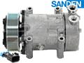 OE Sanden Compressor SD7H15 - 119mm, 8 Groove HD Clutch, 12V