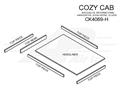 Cozy Cab 6 Piece Headliner - Black