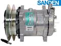 OE Sanden Compressor SD5H14 - 158mm, 1 Groove Clutch 24V