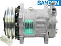 OE Sanden Compressor SD7H15 - 132mm, 2 Groove Clutch 24V