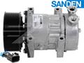 OE Sanden Compressor SD7H15SHD - 126mm, 12 Groove SHD Clutch, 12V