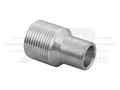 Aluminum Weld On Fitting #12, 1 1/16 - 14 Male Insert O-Ring with 3/4 Pilot