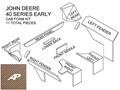 John Deere Early 40 Series Cab Kit without Headliner - Brindle Brown