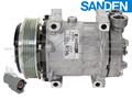 OE Sanden Compressor SD7H15 - 125mm, 6 Groove Clutch 12V