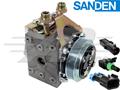 York to Sanden 6 Groove Offset Short Body Replacement Kit, Applications 2.425C, 2.725F Gauge Line