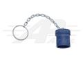 Black Dust Cap 1/2 w/ Chain