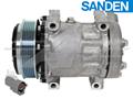 OE Sanden Compressor SD7H15 - 119mm, 6 Groove Clutch 12V