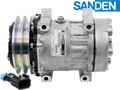 OE Sanden Compressor SD7H15 - 132mm, 2 Groove Clutch 12V
