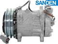 OE Sanden Compressor SD7H15 - 132mm, 2 Groove HD Clutch 12V