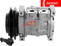 OE Denso Compressor 10S13C - 133mm, Single Groove Clutch, 12V
