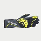 Alpinestars Tech-1 ZX V4 Gloves, Tar Gray/Black/Yellow Fluo