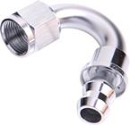 SRP 150° Elbow Push-On Hose Fitting, Chrome Look