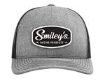 Smileys Patch Trucker Hat - Heather Grey/Black