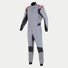Alpinestars Hypertech V3 FIA Suit, Mid Gray/Black/Red Fluo