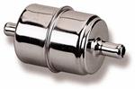 Holley Chrome 3/8 In-Line Fuel Filter