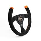 MPI 13 Alum 1.25 Dish Suede Ergo Grip Steering Wheel, Road Course