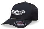Smileys Fitted Chrome Logo Hat, Black