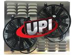 Dual 10 Fans on Universal Aluminum Shroud with Louvers 21.50 X 18.50