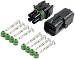 Allstar Weather Pack Connector Kit, 4-Pin Square