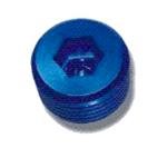 SRP Aluminum Allen Head Pipe Plug, Blue