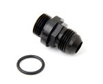 Holley Short -06 AN Male Fuel Inlet Fitting, Black