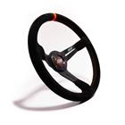 MPI 14 Alum 3.5 Dish Suede Grip Orange Stitch Wheel, Drifting/SXS/Track Day