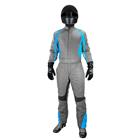 K1 Precision II SFI-5 Premium Nomex Suit, Gray/Blue