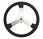 MPI 17 Aluminum Flat Foam Grip Steering Wheel