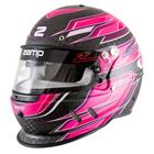 Zamp RZ-67D SA2025 Helmet, Flo Pink/Purple Carbon Graphic