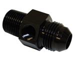 SRP Male AN to Pipe Fuel Pressure Adapters, Black
