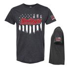 Smileys USA Flag Tee, Black Heather