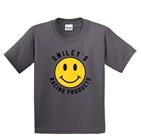 Youth Smiley Face T-Shirt - Grey