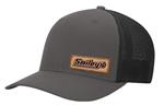 Smileys Fitted Brown Patch Hat, Charcoal/Black