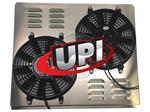 Dual 11 Fans on Universal Aluminum Shroud with Louvers 22.25 X 19.375 